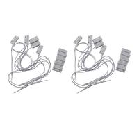 Bosiyrggrl 10 PiÈCes Capteur de FenÊTre de Porte CâblÉ -38 Interrupteur MagnÉTique pour le SystÈMe D'Alarme À,Quand Capteur Ensemble,Normalement FermÉ Nc