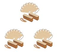 Bosiyrggrl 150 PCS Marque-Pages Vierges en Bois Marque-Pages en Bois Non ÉTiquette Suspendue avec Trous et Cordes Projets D'Artisanat de Bricolage
