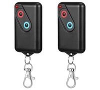 Bosiyrggrl 2 Pièces Télécommande de Porte de Garage, Émetteur à Distance de Porte de Garage à 2 Boutons MHz Émetteur à Distance de Porte de Garage avec Porte-Clés