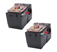 Bosiyrggrl 2Pcs Commutateur de Compresseur D'Air Commutateur de Pression Universel 95-125 Psi pour Vanne de Commande de Pompe de Compresseur D'Air