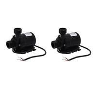 Bosiyrggrl 2X 800L / H 5M Dc 12 V Solaire Sans Brosse Circulation de L'Eau Moteur Pompe A Eau Submersibles Pompes A Eau