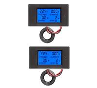 Bosiyrggrl 2X AC 80-260V 100A PZEM-061 LCD Affichage Numérique Courant Tension Puissance Ampèremètre Voltmètre avec Transformateur de Courant CT