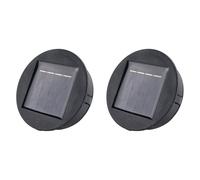 Bosiyrggrl 2X Boîte à Lumière LED Ronde de Remplacement à énergie Solaire Smart Garden Boîte à Batterie Solaire Cellules Solaires Chargeur de Batterie Poly Li-ION