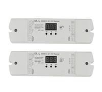Bosiyrggrl 2X Convertisseur 4 Canaux DMX512 à 1-10V/0-10V, EntréE DC 12V-24V, Transformateur de Signal D'Affichage NuméRique 4CH RDM DL-L