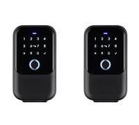 Bosiyrggrl 2X Couvercle Étanche Coffre-Fort Tuya Code Empreinte Digitale Bluetooth Wifi Boîte à Clés Intelligente App Support Mural à Distance Boîte de Serrure de Porte Combinée