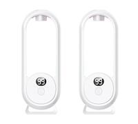 Bosiyrggrl 2X Diffuseur D'Huiles Essentielles Mural Rechargeable, Humidificateur D'AromathéRapie à PulvéRisation TemporiséE, DéSodorisant à Affichage NuméRique
