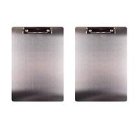 Bosiyrggrl 2X Dossier de Presse-Papiers En Métal A4 En Acier Inoxydable Clip Board Dossier de Stockage de Factures Dossier D'écriture de Fichier Conseil Attelle de Menu pour Les Entreprises