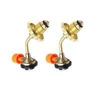 Bosiyrggrl 2X en Plein Air Portable Camping Butane Cylindre de Gaz Réservoir de Carburant Remplisseur Connecteur Adaptateur Valve Commutation Sûre Gonflable Valve
