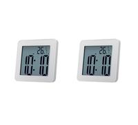 Bosiyrggrl 2X Horloges de Salle de Bain NuméRiques Simple LCD RéVeil ÉLectronique ÉTanche Douche Montres Horloges de TempéRature Minuterie Suspendue