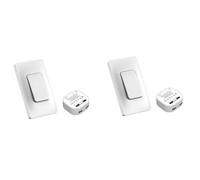 Bosiyrggrl 2X Kit Interrupteur et Récepteur Sans Auto-Alimenté, Interrupteur Mural à Télécommande, Luminaires