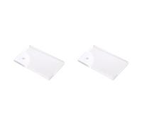 Bosiyrggrl 2X LED Vierge Acrylique Brillant Carte de Visite Lumière Transparente Nom Étiquette Conseil Bricolage Cadeau pour Mari Petits Amis Cadeau