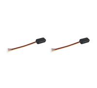 Bosiyrggrl 2X Mini Détecteur de Mouvement à Micro-Ondes Pénétrable DC3-24 V - Interrupteur Marche/Arrêt Automatique, Délai de 30 S, pour Placard et Couloir, Noir