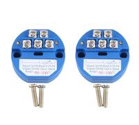 Bosiyrggrl 2X Module ÉMetteur de TempéRature RTD PT100 RéSistance Thermique -50-100°C Sortie DC24V 4-20MA