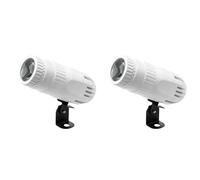 Bosiyrggrl 2X Pinspot Light pour Disco Ball 15W RGBW 4 en 1 Mirror Ball Light avec TéLéCommande pour les FêTes DJ Disco Club Prise UE