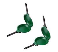 Bosiyrggrl 2X Poêle Antiadhésive DIY, Poêle à Frire Double Face Poêle à DéJeuner, Cuisinière à Gaz et à Induction Universelle