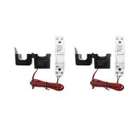 Bosiyrggrl 2X Tuya Smart WiFi ÉLectricité KWH Compteur Din Rail Monophasé AC 110V 230V CT AC Meter App Moniteur en Temps Réel (63A)