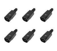 Bosiyrggrl 30Pcs Adaptateur Secteur Iec 320 C14 Prise de Connecteur Amovible 3Pin Mâle