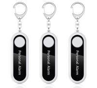 Bosiyrggrl 3X Alarme Personnelle Alarme D'Auto-DéFense 125DB SirèNe de DéFense Personnelle pour Enfant Femmes SéCurité Alarme Portable Porte-CléS