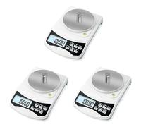 Bosiyrggrl 3X Balance de Laboratoire NuméRique, ÉChelle de Grammes 1000G 0,01GApréCision, Balance ÉLectronique Multifonction de Haute PréCision avec Poids de 100G