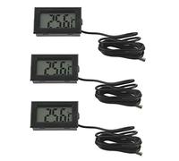 Bosiyrggrl 3X NOUVEAU Thermometre LCD Numerique Capteur de Sonde de Jauge de Temperature de Plage de -50 Celsius C A + 110 Celsius C