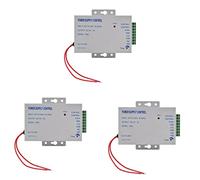 Bosiyrggrl 3X Système D'Alimentation de Porte K80 Contrôle D'Alimentation Électrique CC 12V 3A Alimentation Miniature/Verrouillage Électrique/Système de Contrôle D'Accès