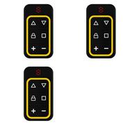 Bosiyrggrl 3X Télécommande de Porte de Garage Multifréquence 8 Canaux 270-868 MHz Copie Télécommande Identification Automatique de la Fréquence Jaune