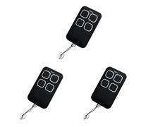 Bosiyrggrl 3X TéLéCommande Universelle de Clone de Porte de Garage 280-868 MHz, TéLéCommande à 4 Touches, Copie de Porte ÉLectrique, TéLéCommande Noire