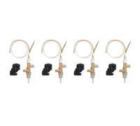 Bosiyrggrl 3X Vanne de Commande de Chauffage de Terrasse à Gaz Capteur de Thermocouple Bouton D'Interrupteur de DéCharge Propane Lpg Contrôle de Foyer Ensemble de Port Pilote de SéCurité