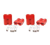 Bosiyrggrl 4 Pièces de Prise de Connexion 175A 600V Batterie Connecteur Prise D'Alimentation Connexion de Treuil Rouge pour Un Maximum de 1AWG