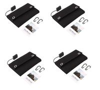 Bosiyrggrl 4X 12W Pliable USB Panneau Solaire Portable Pliant ÉTanche Chargeur de Panneau Solaire Chargeur ExtéRieur de Batterie d'alimentation Mobile