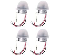 Bosiyrggrl 4X Automatique Auto Sur Off Photocellule RéVerbère Lampe Commutateur C AC 220 V 50-60 Hz 10A Photo ContrôLe Photoswitch Capteur Commutateur