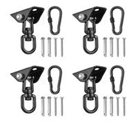 Bosiyrggrl 4X Crochet de Plafond Chaise Suspendue 360 ° Rotation Swing Hanger 450KG Swing Crochet de Suspension pour Sac de, Hamac, Yoga, Etc.