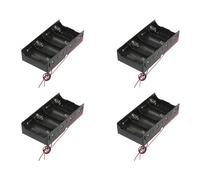 Bosiyrggrl 4X Noir 4 X 1.5V D Batterie Support Case Boite de Rangement avec Fils de Connexion