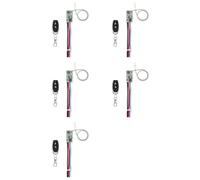 Bosiyrggrl 5X 433Mhz DC 3.6-24V 1CH Relais Sans Télécommande Commutateur Mini Module avec ÉMetteur pour Lampe à LED Lumière DIY, Type B
