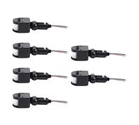 Bosiyrggrl 6X Commutateur de Capteur de Mouvement Infrarouge Automatique 12V DC PIR ExtÉrieur pour Lampe LED,Noir