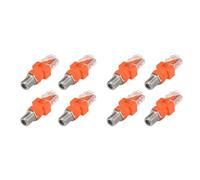 Bosiyrggrl Adaptateur Coaxial Vers Ethernet, Lot de 8 Convertisseurs Coaxial F Vers RJ45 Mâle pour Testeur de Ligne