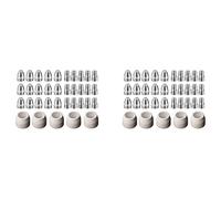 Bosiyrggrl Buse de Pointe D'électrode Plasma P80 1.5 100Amp Accessoires de Consommables de Torche de Découpe Plasma 70 Pièces Séries