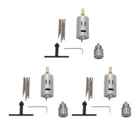 Bosiyrggrl Dc Ensemble Compact de Foreuse de Foret de Main de Carte PCB de Moteur de 12V RÉGlÉ avec le Mandrin Sans u Foret 30Pc 0.5-3mm 0.3-4mm Jto