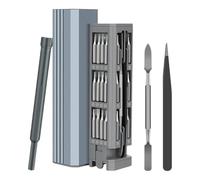Bosiyrggrl Kit de Réparation Portable Précis de 44 Pièces, Ensemble de Tournevis pour Outils Électroniques D'Ordinateur, Montre, Lunettes et Caméra.