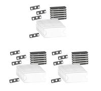 Bosiyrggrl Kit D'ÉTiquettes de Nom MagnéTiques, Porte-Badges MagnéTiques avec 3 Aimants Puissants, ÉTiquette de Nom D'Entreprise/Badge D'Identification Lot de 30