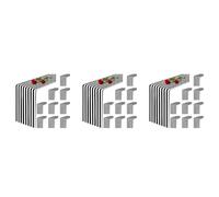 Bosiyrggrl Lot de 30 Chemins de Table en Polyester Décor de Table Classique Noir et Blanc Rayé Table Design Moderne et élégant