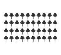 Bosiyrggrl Paquet de 40 Petits Clous pour Accrocher des Images à Double TêTe pour Accrocher des Ongles Clous Muraux pour Accrocher des Images (Noir)
