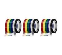 Bosiyrggrl pour Tableau Blanc 36 Rouleaux 1/8 Pouce, à Fines Rayures EffaçAble à Sec AdhéSif pour Marquage de Grille Graphique, 216 Pi par Rouleau