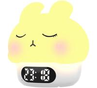 Bosiyrggrl Réveil Veilleuse, Lapin en Silicone Pat Light avec Réveils, pour Garçons Filles Enfants Cadeau d'anniversaire