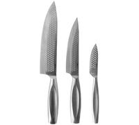 Boska Set de couteaux Monaco+ / Set de 3 couteaux / Couteaux de cuisine professionnels / Acier inoxydable / Tranchant comme un rasoir / Ergonomique / Couteau de chef / Couteau de sous-chef / Couteau à