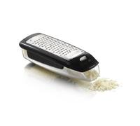 Boska Easy Grater/Râpe de table dotée d'un récipient/Lavable au lave-vaisselle/Argenté/Noir / 16,5 x 7 x 4,5 cm