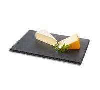 Boska Planche de Présentation Ardoise L/Dotée de petits pieds antidérapants/Possibilité d'écrire dessus/Lavable au lave-vaisselle/Noir / 33 cm
