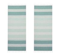 BOSKIMO Pareo Plage Femme Pack de 2 - Serviette de Plage Grande, Légère et à Séchage Rapide - Pareo Multi-Usages pour Piscine, SPA, Voyage et Vacances - 90x200 cm, 2 Unités