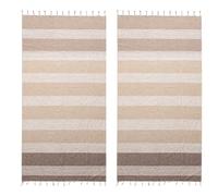 BOSKIMO Pareo Plage Femme Pack de 2 - Serviette de Plage Grande, Légère et à Séchage Rapide - Pareo Multifonctions pour Piscine, SPA, Voyage et Vacances - 90x200 cm, 2 Unités