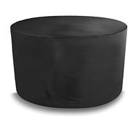 Bosmere Housse de Protection Ronde pour Patio 4/6 Places, 100% imperméable, Protection UV, Tissu Oxford 600D très résistant, D188 H90 cm A520XLC, Noir